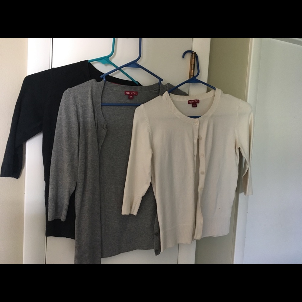 3 Merona cardigans XS